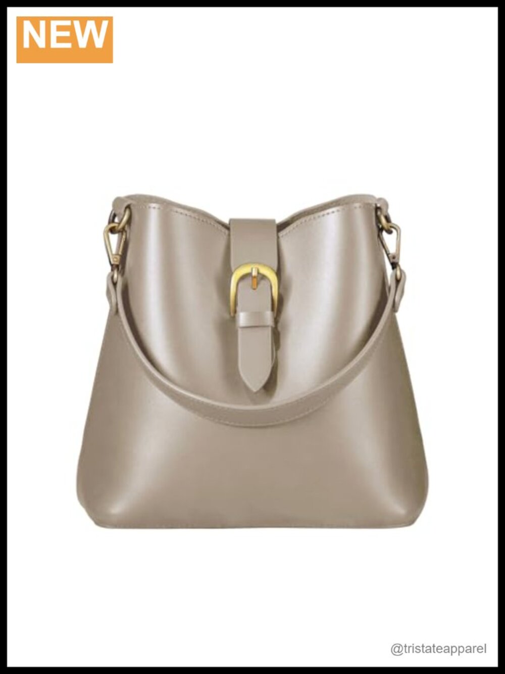 Faux Leather Bucket Bag Vegan Leather Hobo Crossbody Handbag